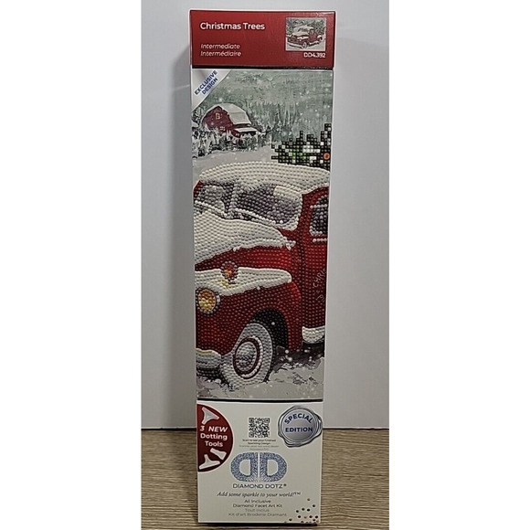 Diamond Dotz Art Kit Christmas Trees Truck SPECIAL ED NIB 2024 Intermediate - Picture 1 of 14